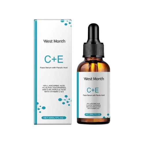 West&Month Vitamin C Facial Serum, Moisturizing, Moisturizing, Brightening And Revitalizing Skin Care